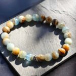 Lemurian Aquatine Calcite Bracelet II (8-9mm) - 图片 3
