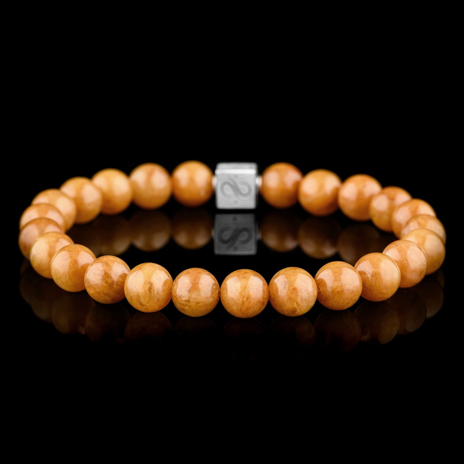 7_2d595742-8633-4b49-9b16-51e60b9bcad4.jpg Mustard Yellow Jade Bracelet XI (8.5mm) - 图片 1