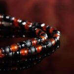 Carnelian - Black Bracelet I (4mm) - 图片 3