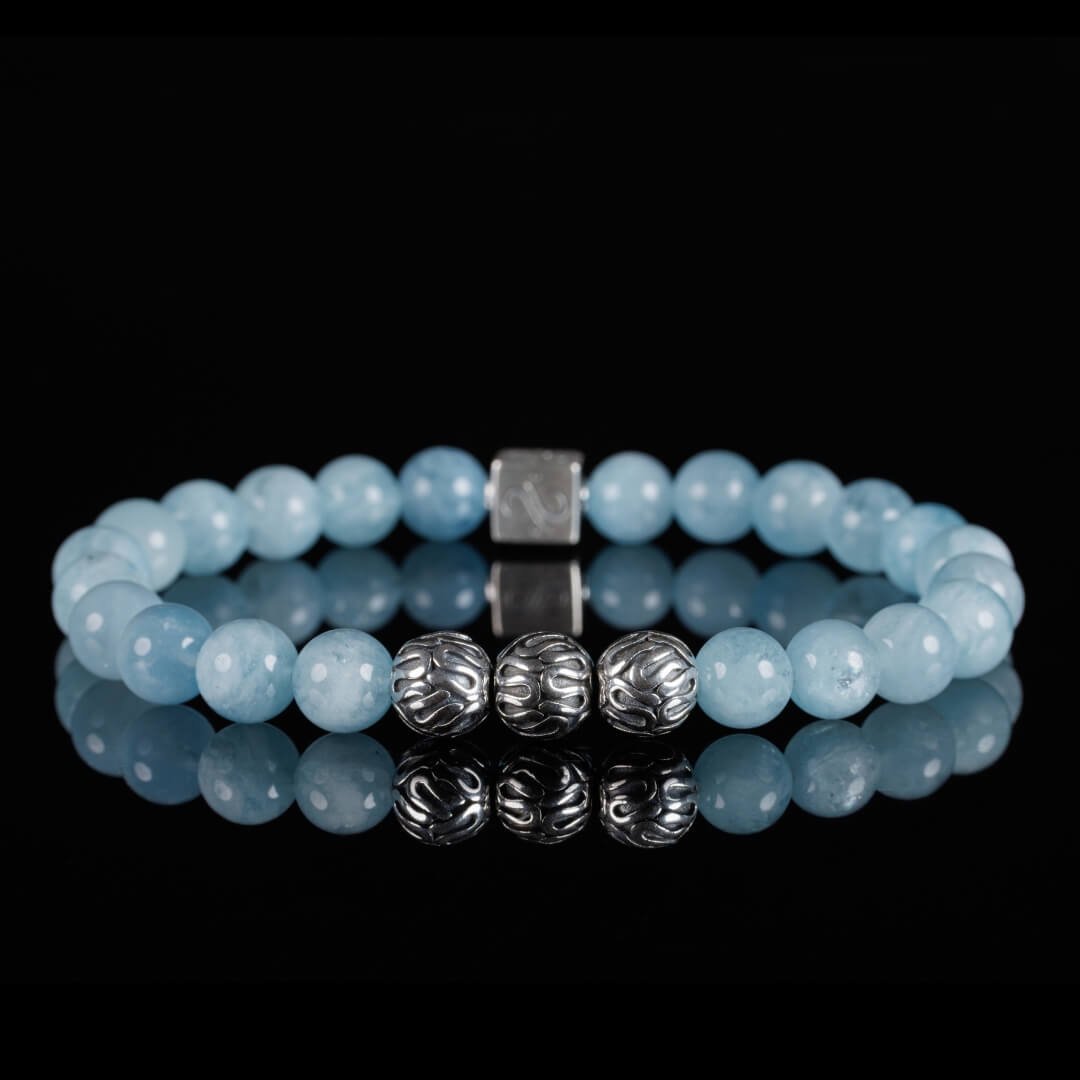Blueaquamarine8mm3.jpg Aquamarine Bracelet XVI (8mm) - 图片 1