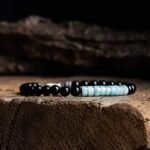 Blue Larimar - Black Tourmaline Bracelet II (6mm) - 图片 3