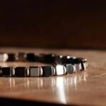 Black Onyx - Hematite Cube bracelet II (4mm) - 图片 3