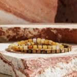 Yellow Jade - Cube Bracelet VII (4mm) - 图片 4