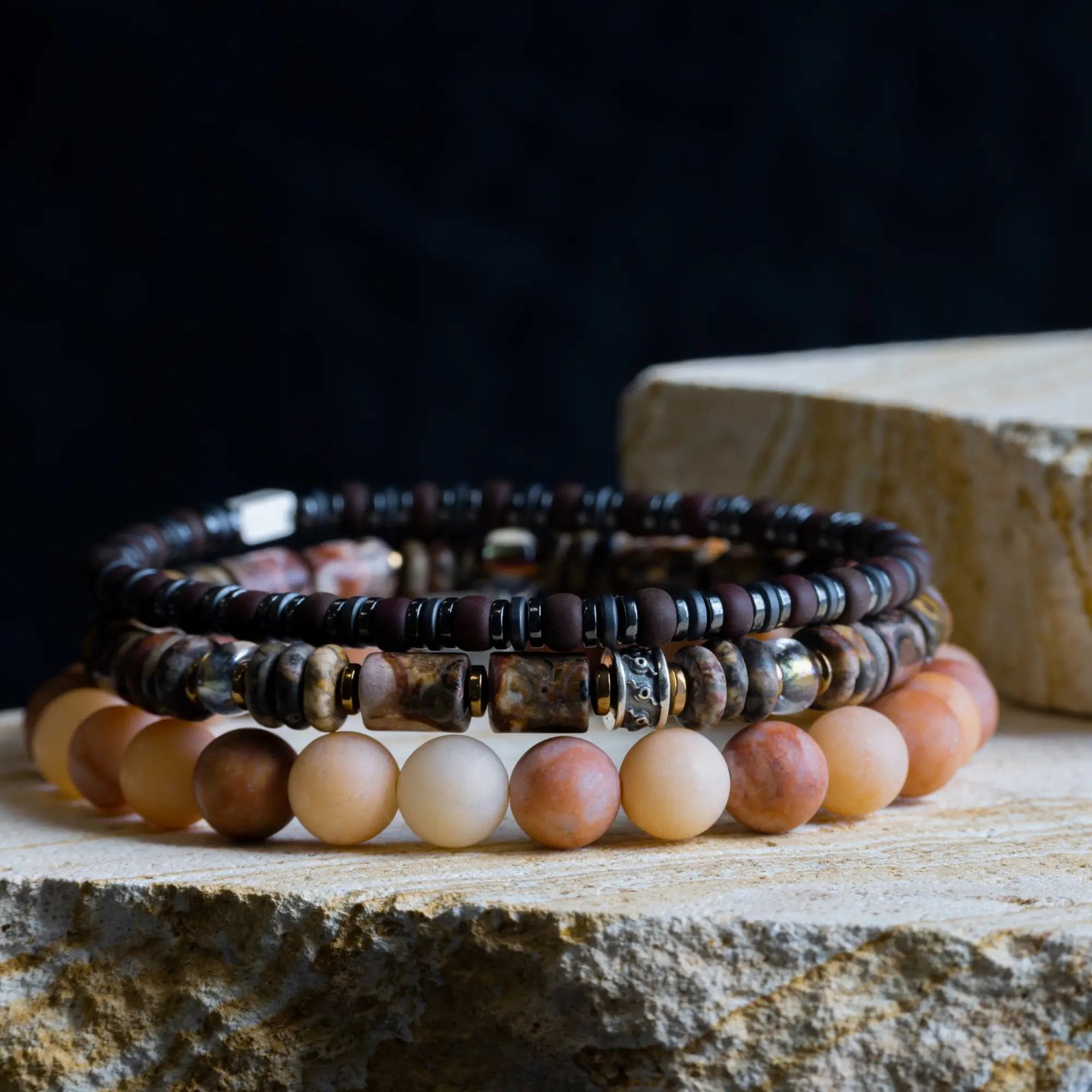 Multicolor Orange Aventurine Bracelet I (8mm) - 图片 2