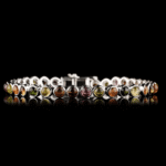Multicolor Tourmaline - Silver Tennis Bracelet II - 图片 3