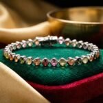 Multicolor Tourmaline - Silver Tennis Bracelet II - 图片 4