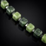 Nephrite Jade Cube Bracelet V (4mm) - 图片 3
