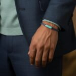 Paracord Mohave Turquoise & Silver Bracelet I - 图片 3