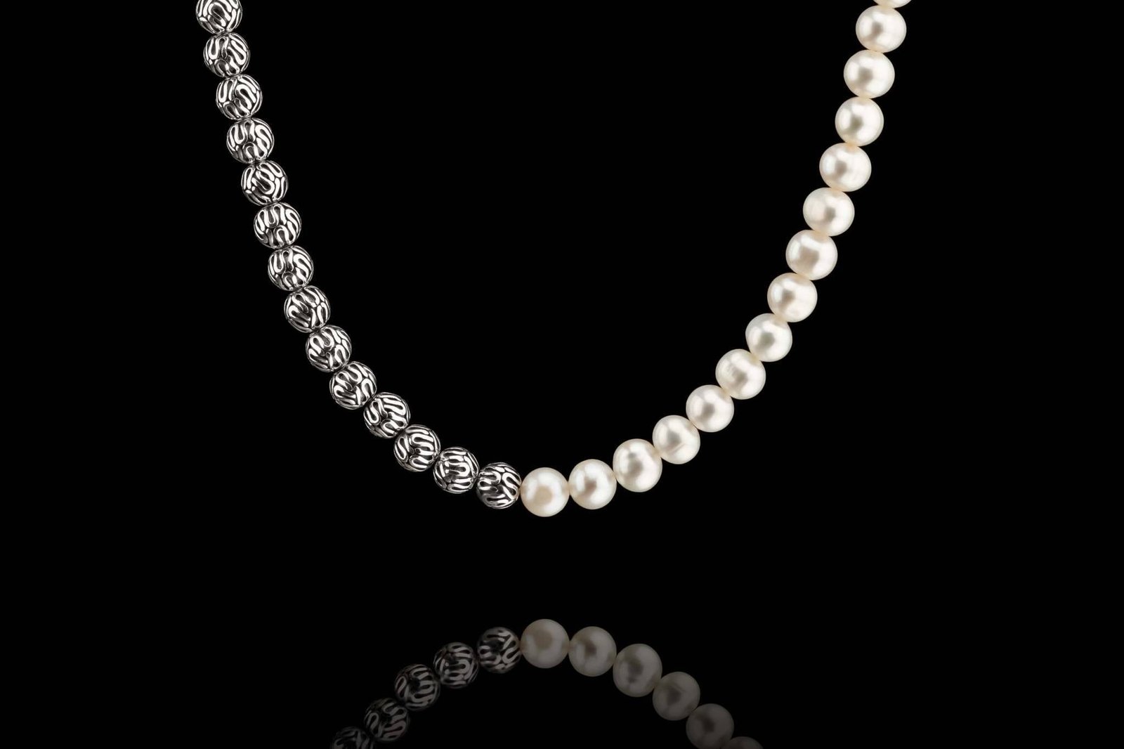Pearl-SilverNecklaceV_7mm.jpg Pearl - Silver Necklace V (7mm) - 图片 1