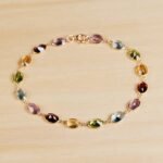 Rose Gold Multicolor Bracelet V (7x5mm) - 图片 4
