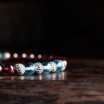 Swiss Blue Topaz - Red Garnet Bracelet VII (3.5 - 4mm) - 图片 3