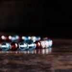 Swiss Blue Topaz - Red Garnet Bracelet VIII (3.5 - 4mm) - 图片 5