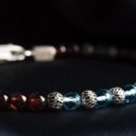 Swiss Blue Topaz - Red Garnet Bracelet VII (3.5 - 4mm) - 图片 8