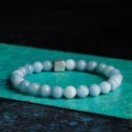 Multitoned Blue Aquamarine Bracelet XV (8mm) - 图片 3