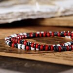 Hematite - White Bracelet VIII (4mm) - 图片 3