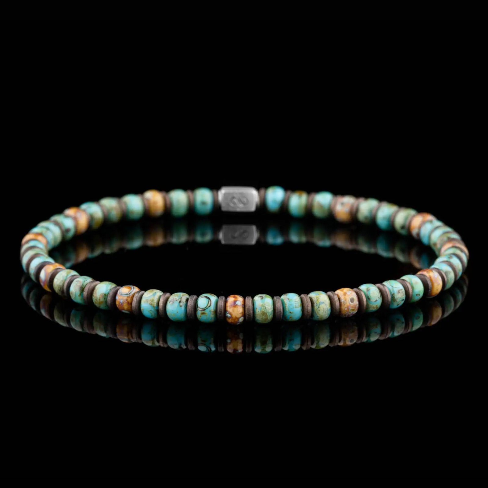 square1-Camel-TurquoiseHematiteBraceletV_4mm_3.jpg Camel-Turquoise Hematite Bracelet V (4mm) - 图片 1