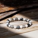 Picasso Jasper-Snowflake Obsidian-Howlite Bracelet I (8mm) - 图片 3