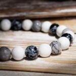 Picasso Jasper-Snowflake Obsidian-Howlite Bracelet I (8mm) - 图片 4