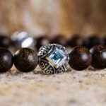 Paladin Swiss Blue Topaz - Matte Bronzite Bracelet I (6mm) - 图片 5