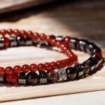 Red Garnet - Carnelian - Smoky Quartz Bracelet I (6mm) - 图片 4