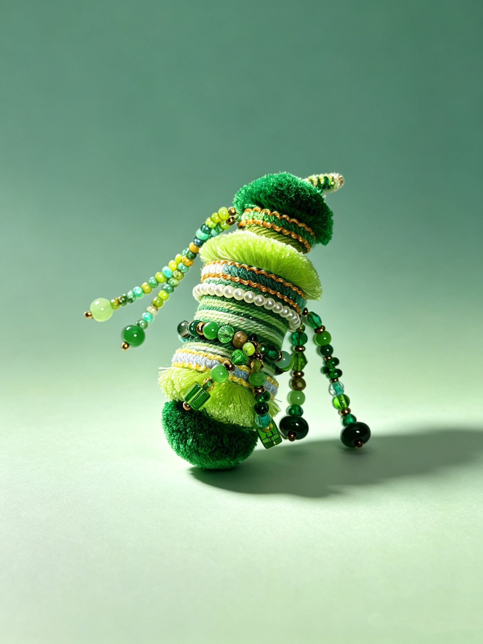 0d6f2e67867a9e04236769b9113040b7 Woven Spool Charm -Fern Glow(One of a kind) - Image 1