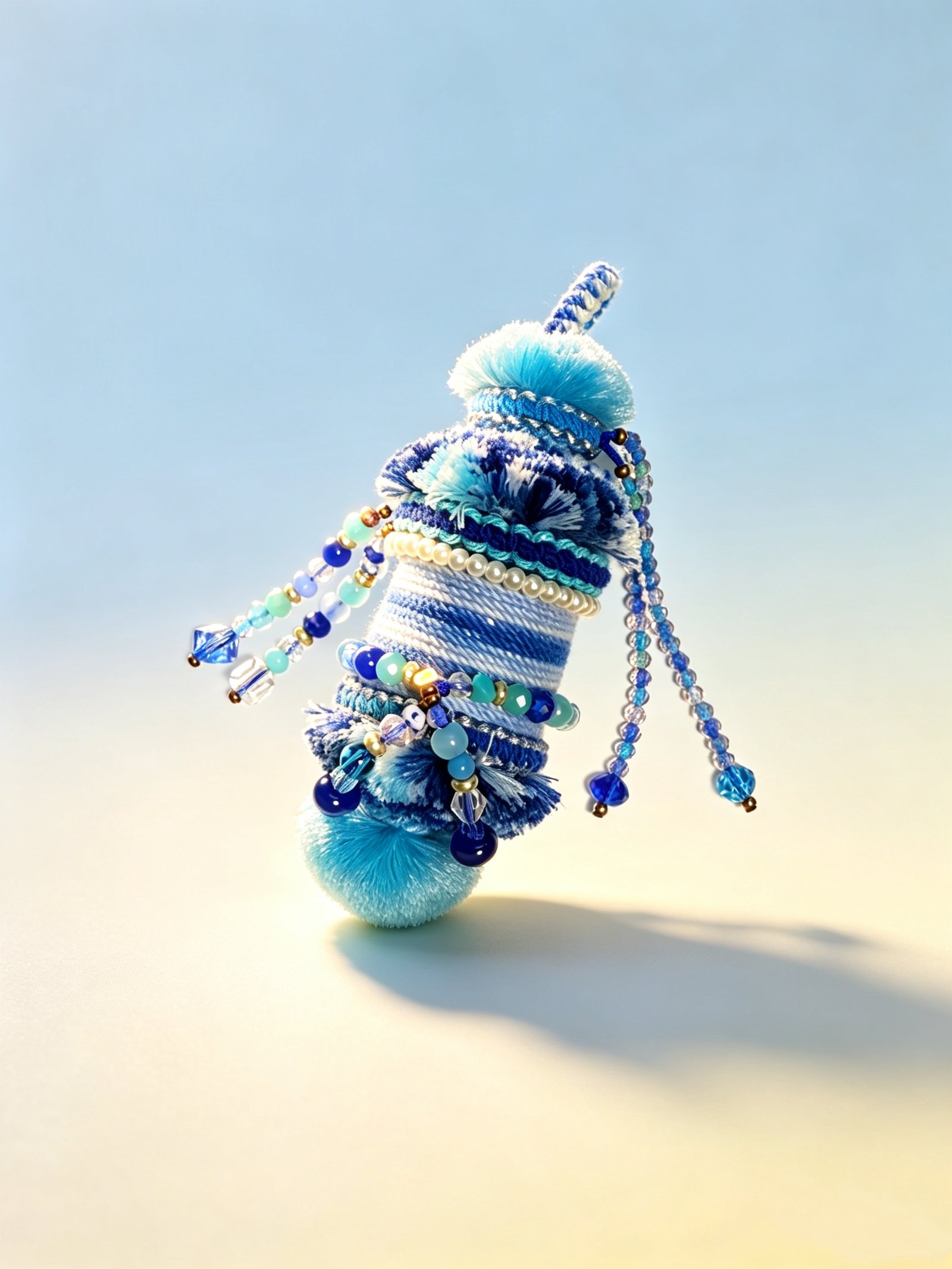 1b92d6d0ee081df8b4953e328a7a984a Woven Spool Charm -Cerulean Tide(One of a kind) - Image 1