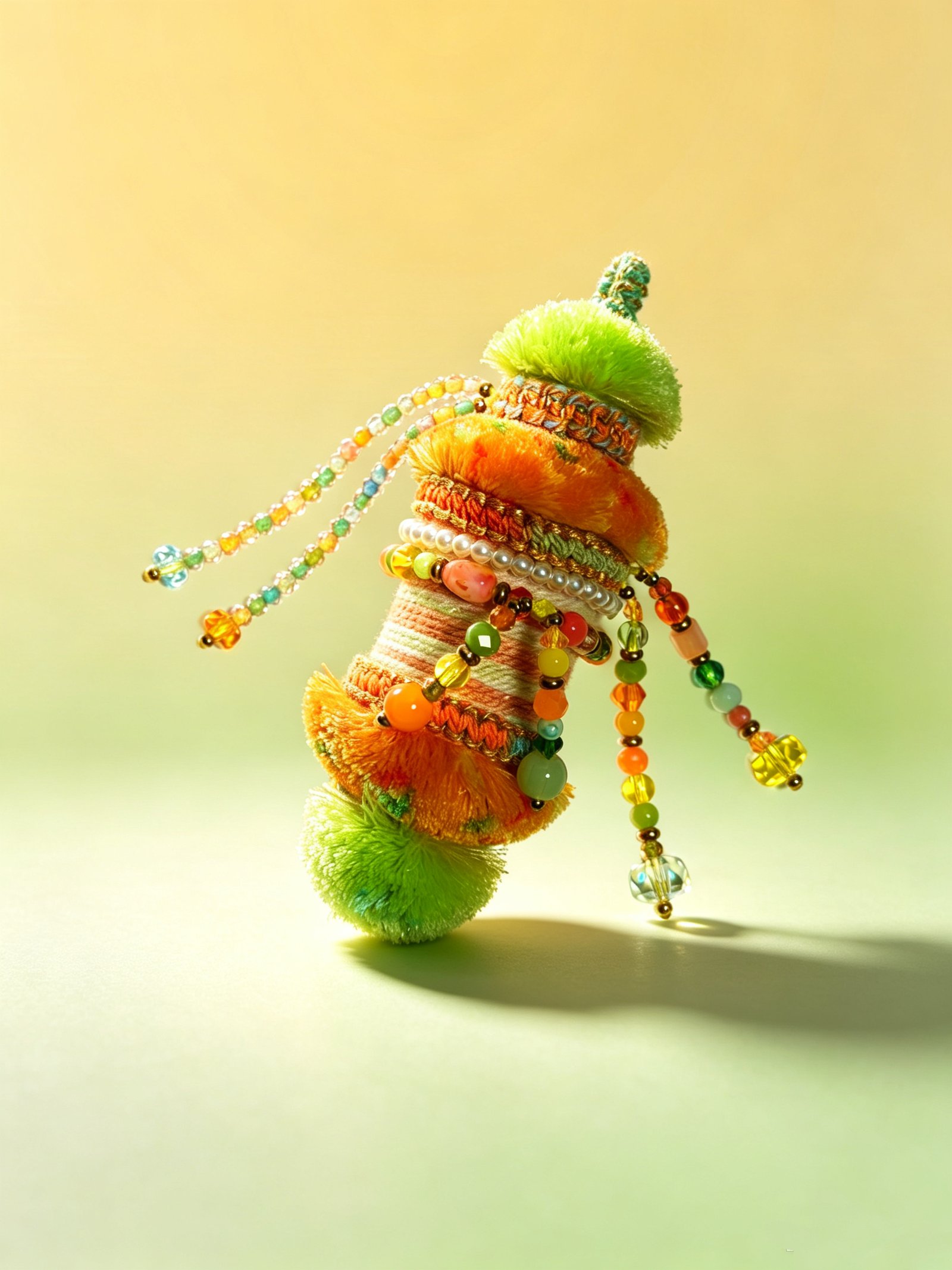 40c594e0989017b07022815ce009ad34 Woven Spool Charm -Citrus Glow(One of a kind) - Image 1